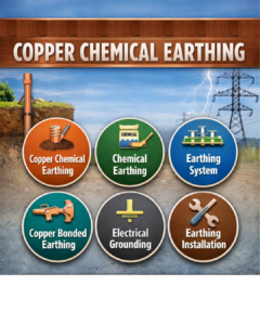 Copper chemical earthing system installation